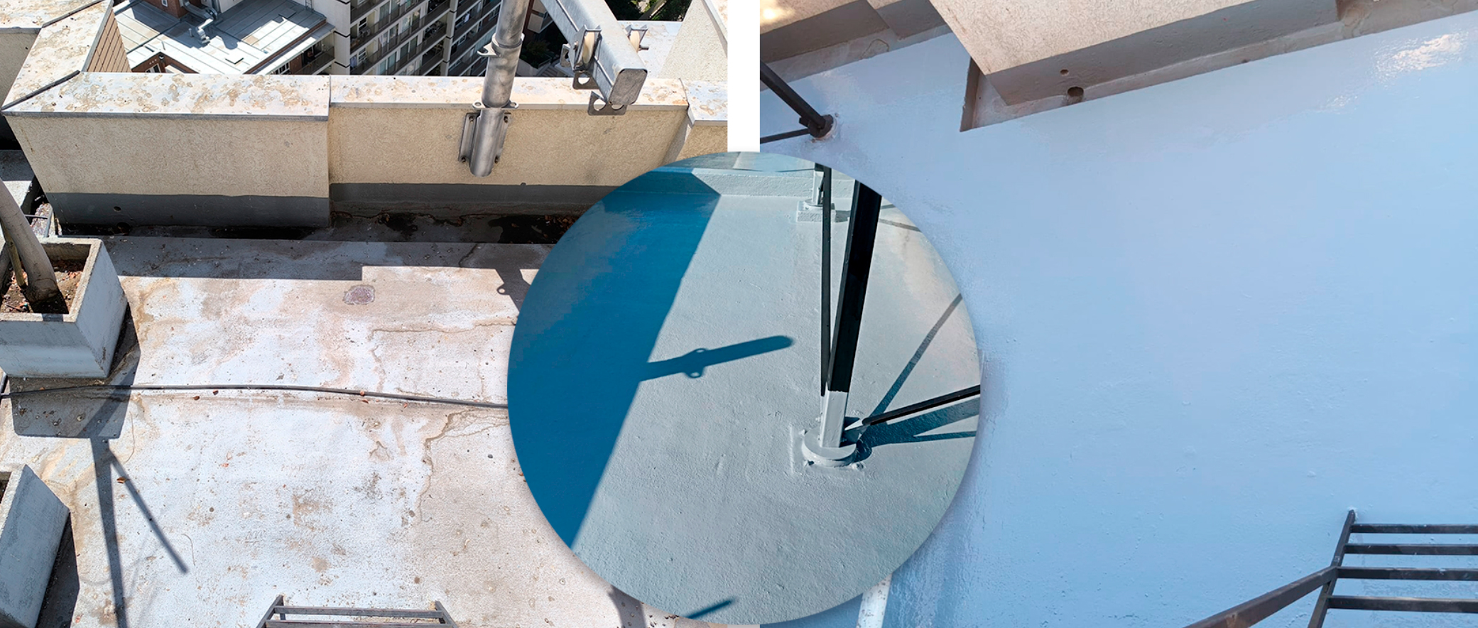 Reparación-de-terrazas con filtraciones de agua - impermeabilización industrial 